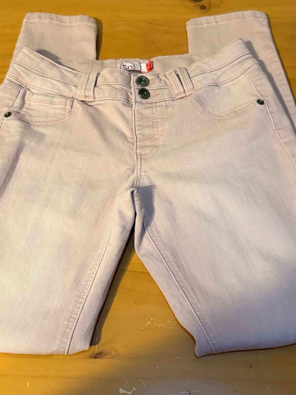 SO Women's Pale Pink Stretch Jeggings